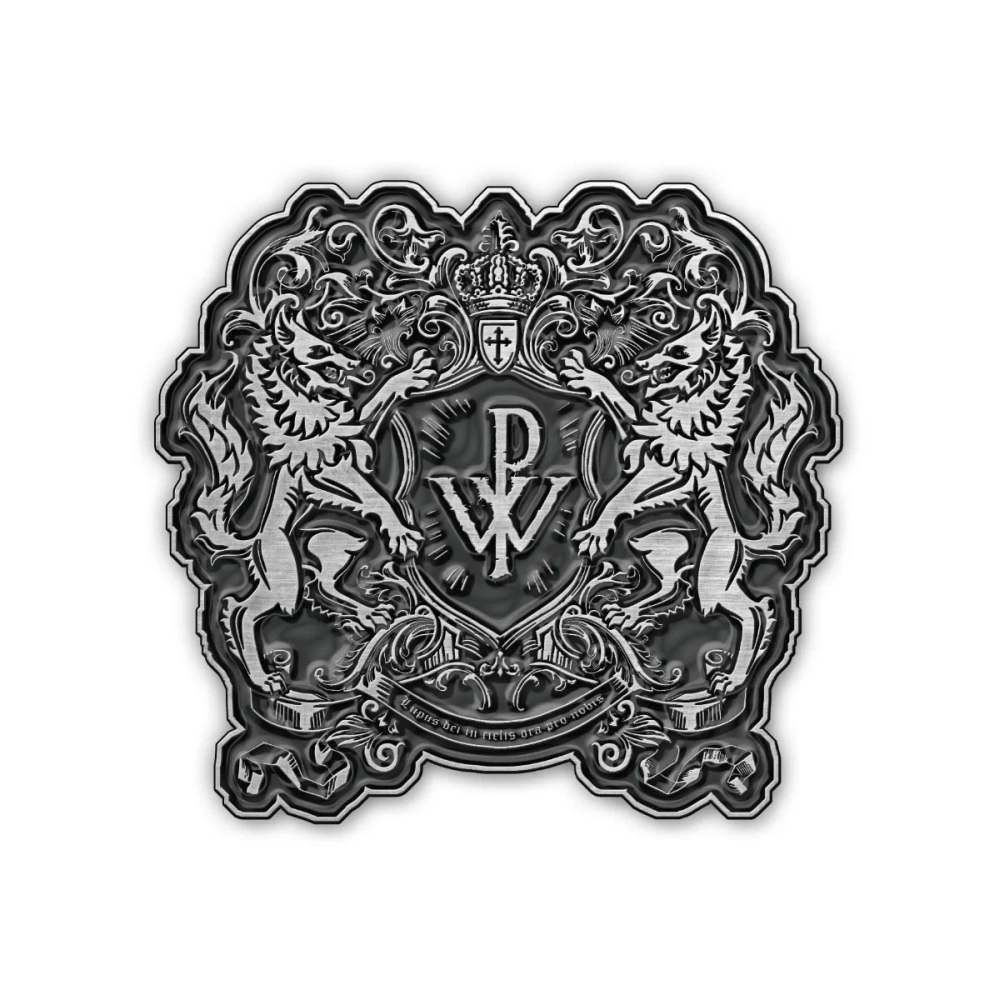 Powerwolf - Crest Button pin - Silberfarben/Grau